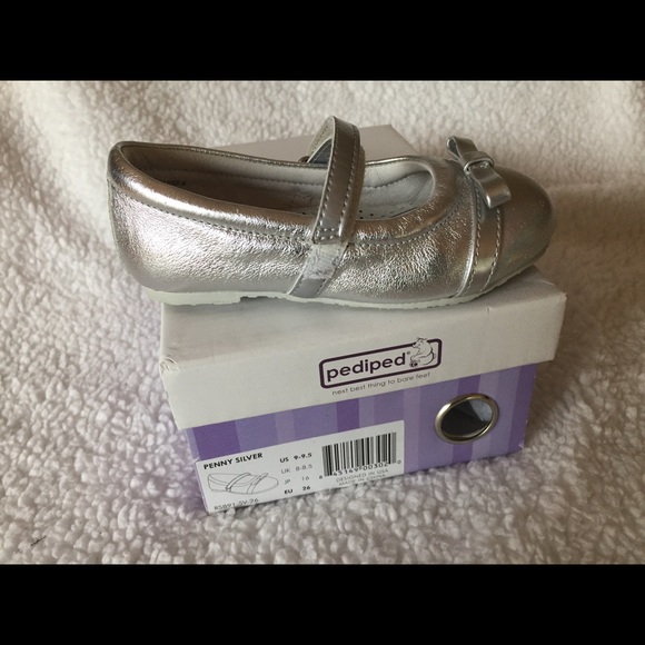 Silver Mary Jane by Pediped - Picture 5 of 6